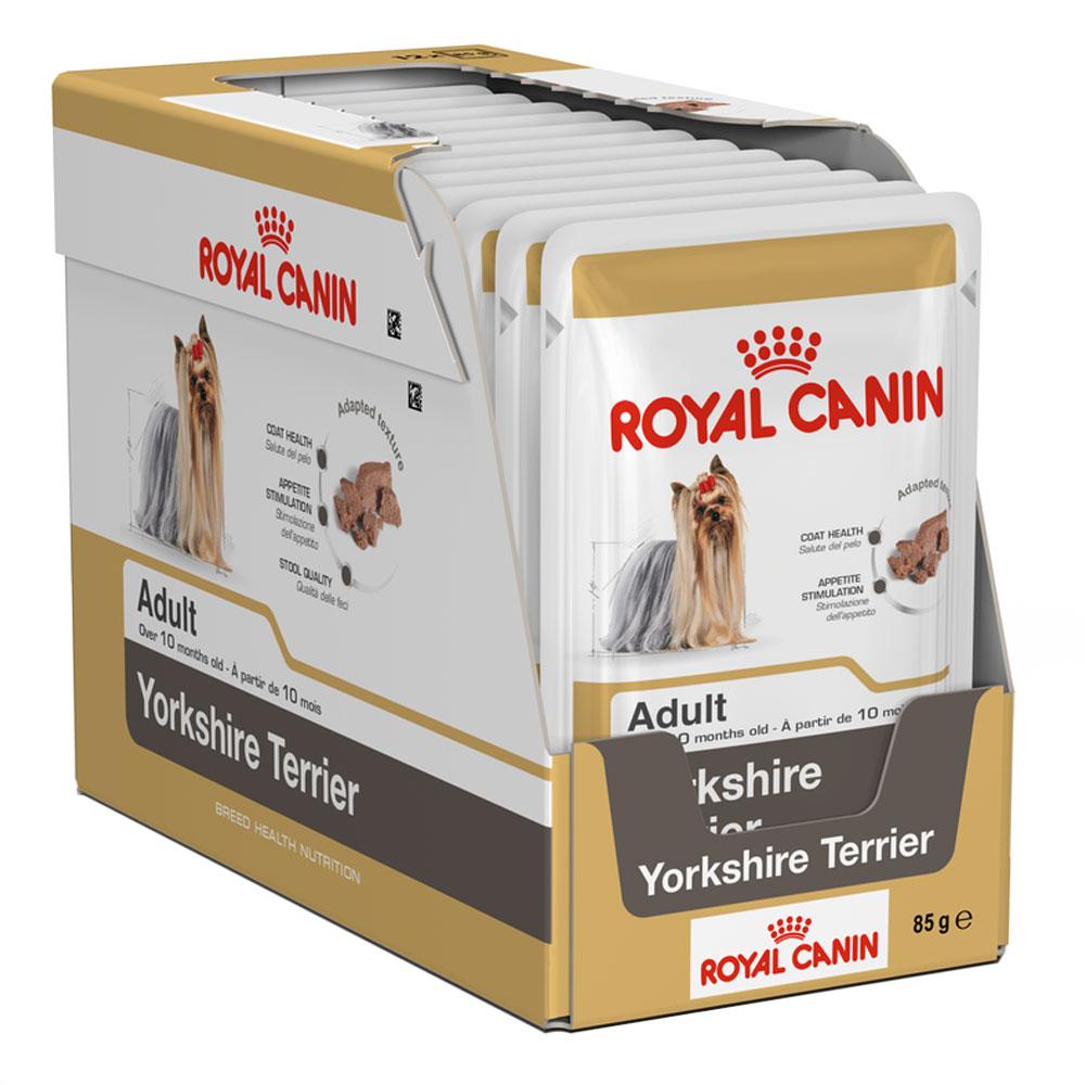 Влажный корм для собак royal canin. Корм Роял Канин для собак Йоркширский терьер. Корм для йорков Роял Канин. Корм Роял Канин для йоркширского терьера. Роял Канин для собак йорков.
