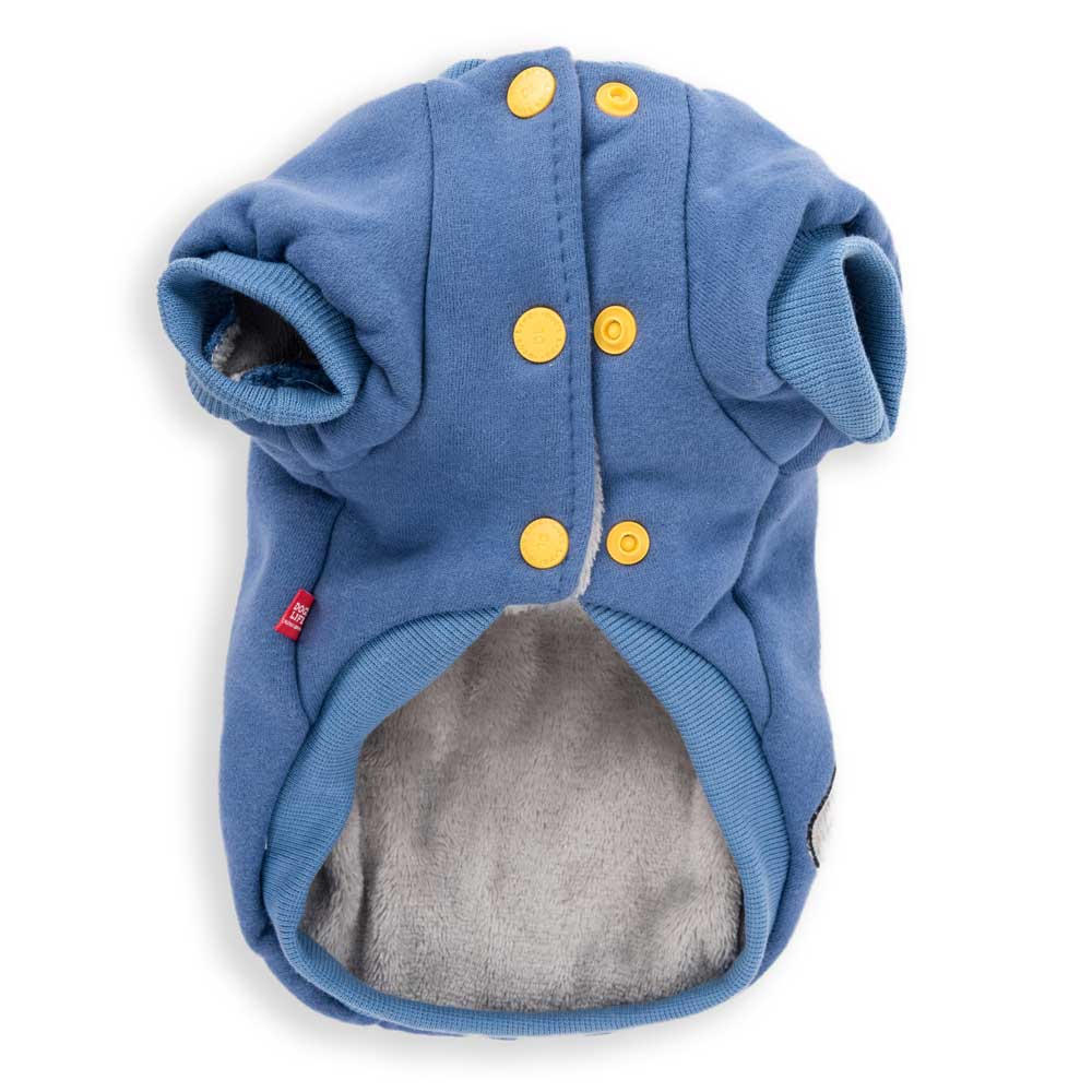 Dog's Life Monster Hoodies with Tongue Blue back